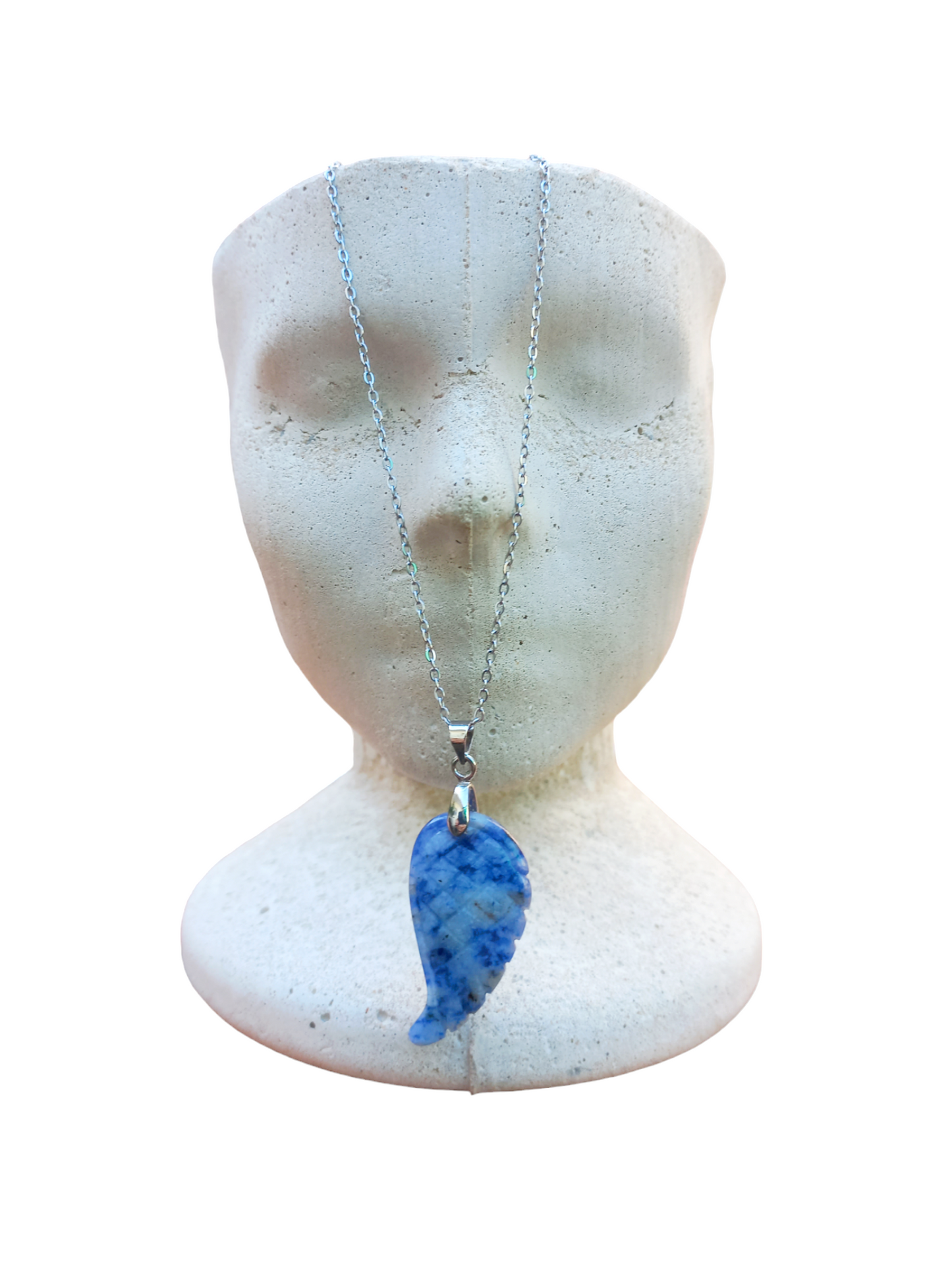 Sodalite Angel Wing Necklace