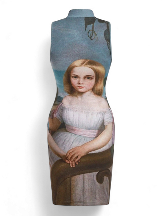 Skinny Fit Printed Bodycon Dress