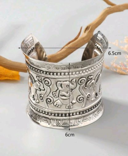 Elephant Engraved Bangle