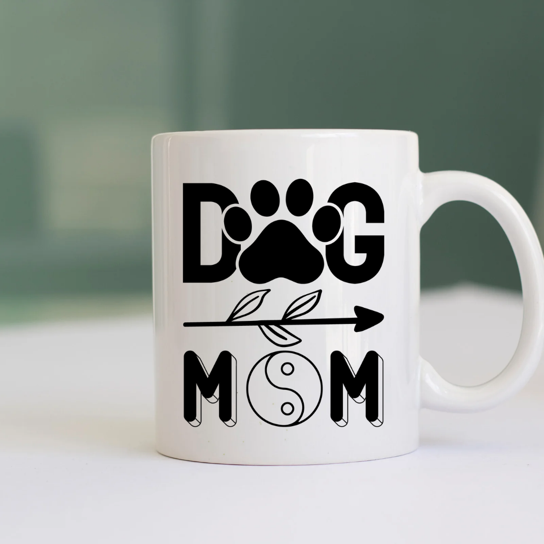 Ceramic Mug: Dog Mom