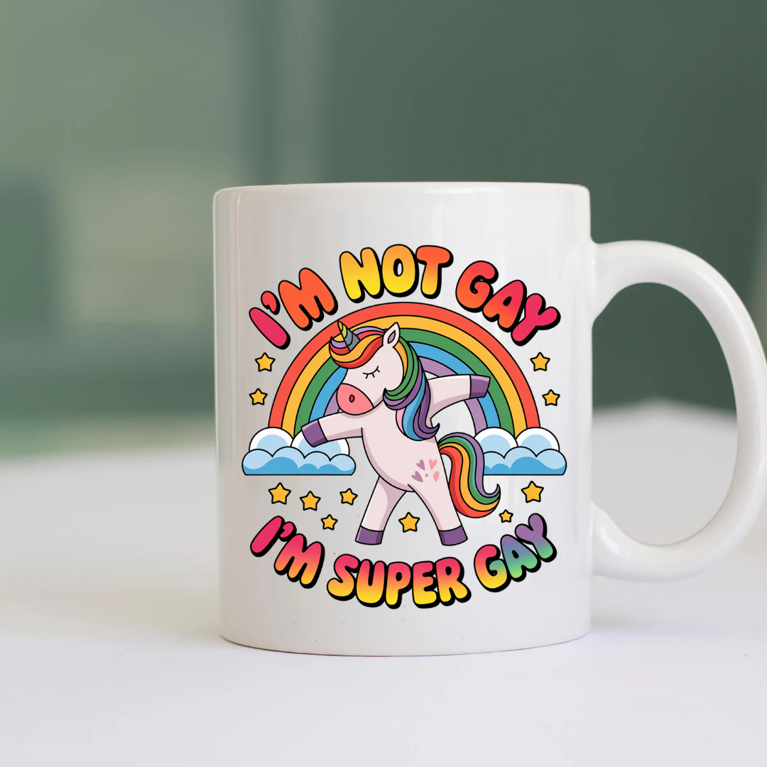 Ceramic Mug: Super Gay