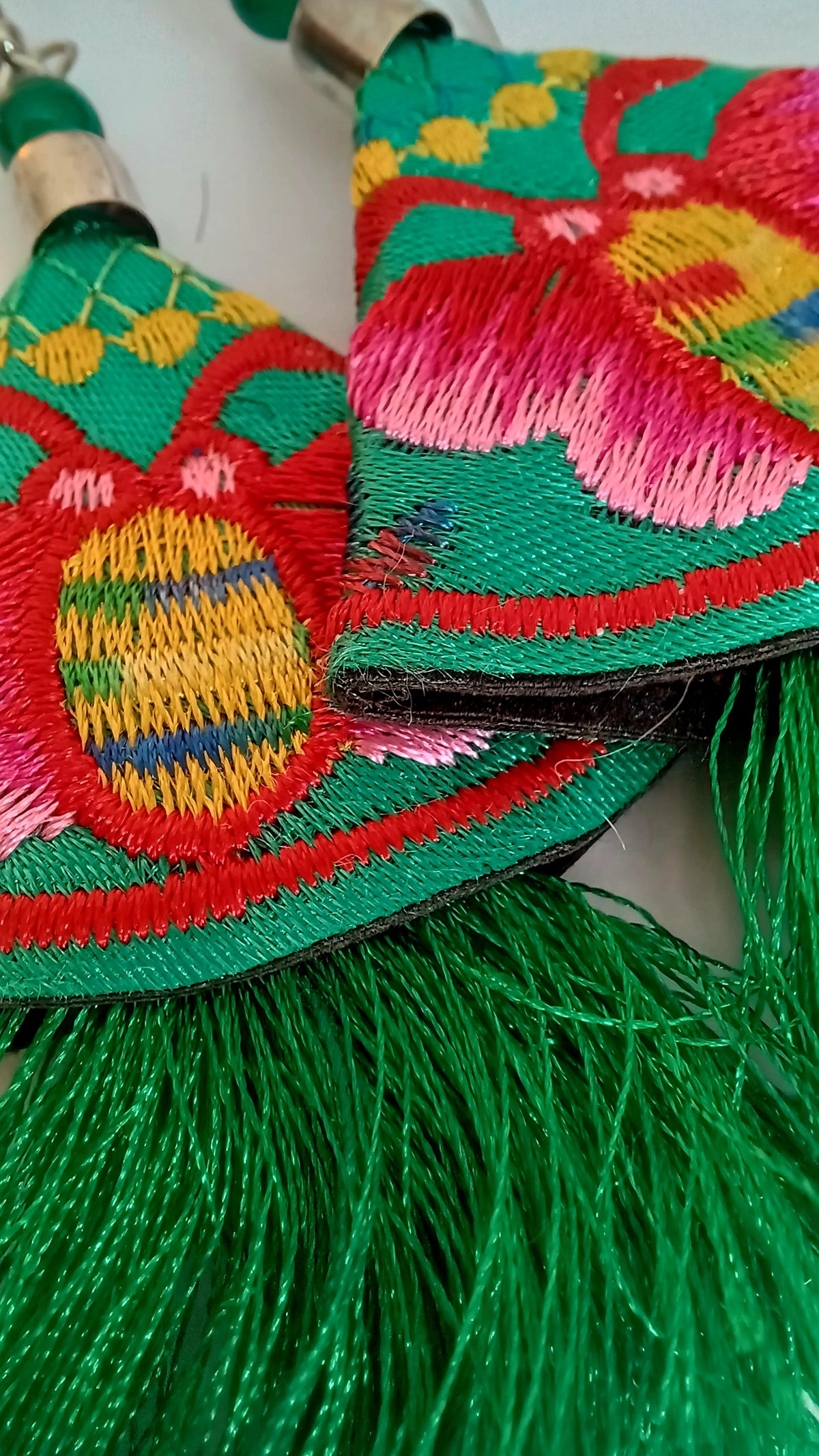 Embroidered Earrings