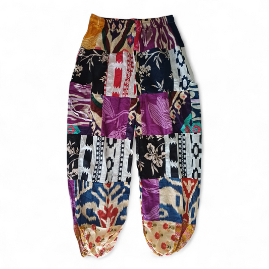 Patchwork Harem Pants