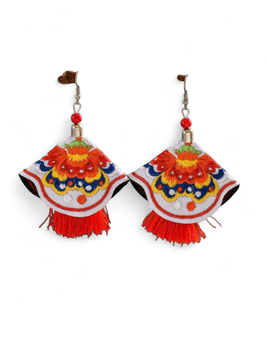 Embroidered Earrings