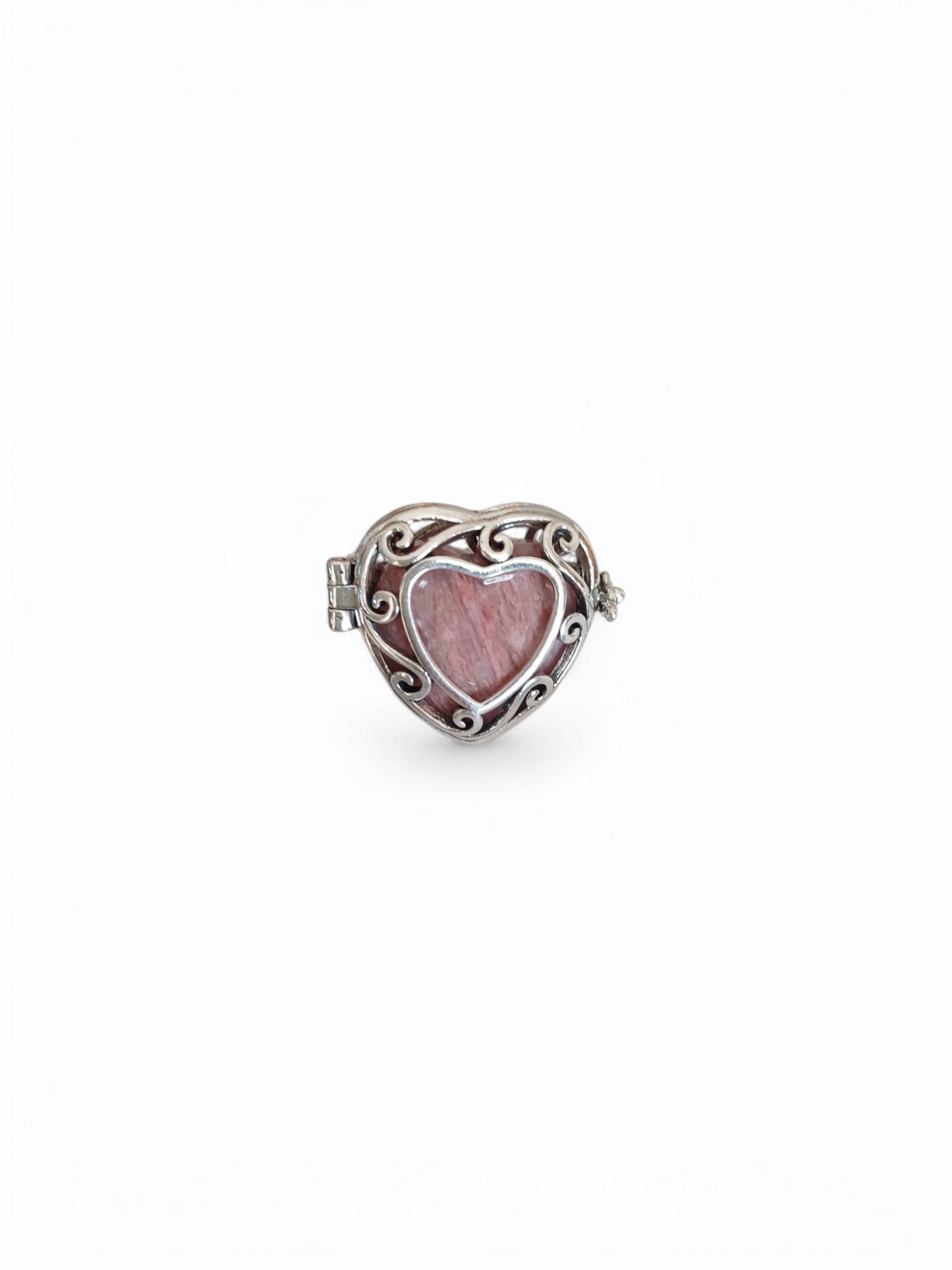 Antique Look Openable Ring with Interchangeable Natural Stones