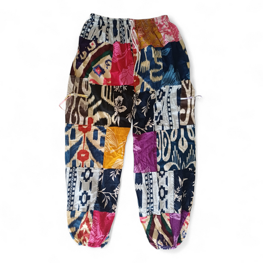Patchwork Harem Pants
