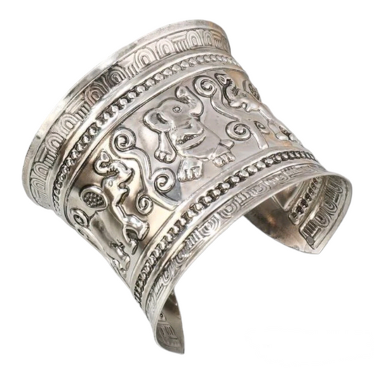 Elephant Engraved Bangle
