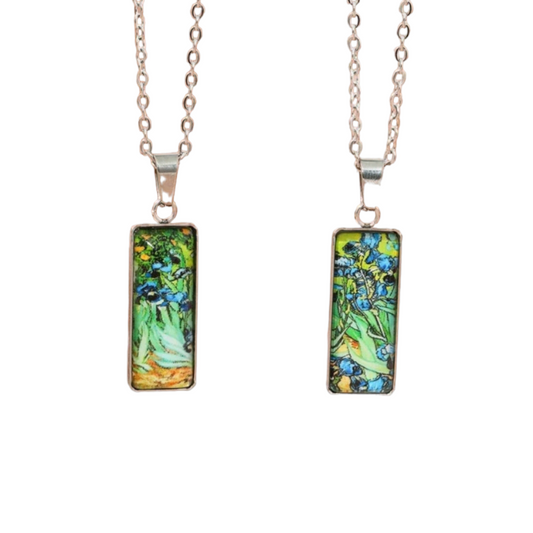 Irises Necklaces- Set of 2