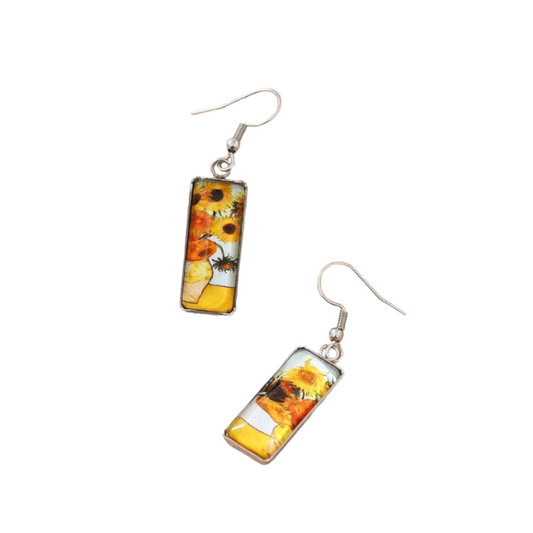 Van Gogh Sunflower Earrings