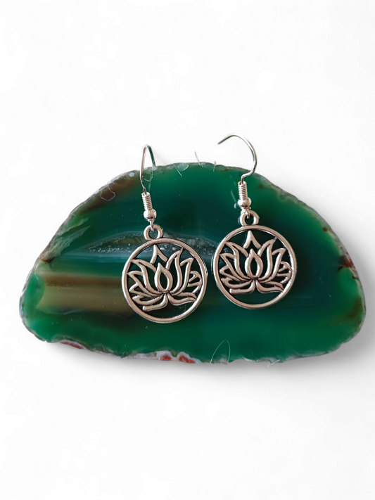 Dainty Lotus Earrings