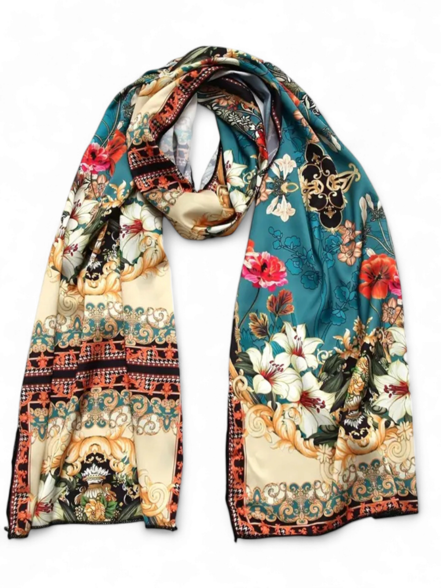 Silky Bohemian Print Scarf