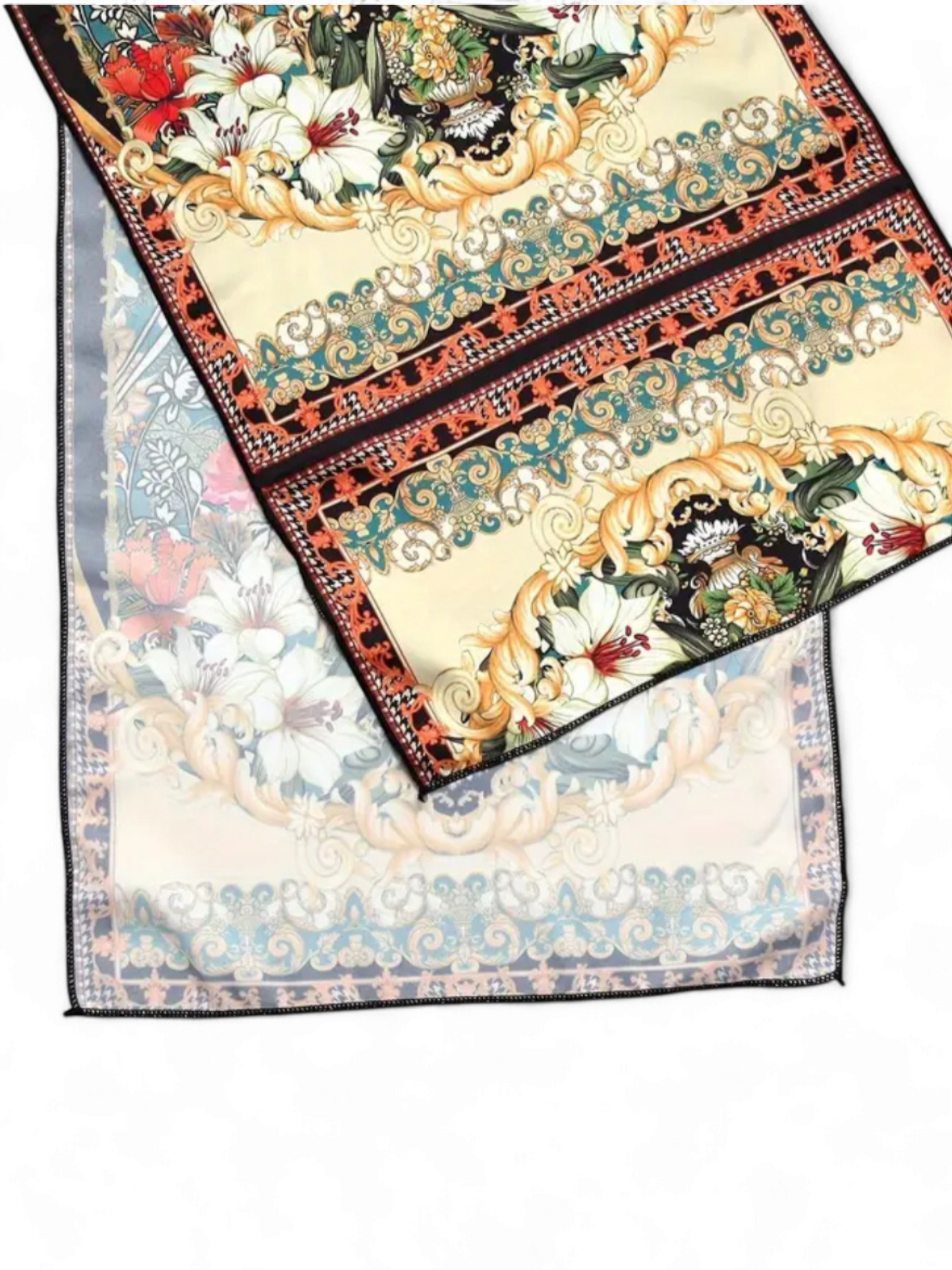 Silky Bohemian Print Scarf