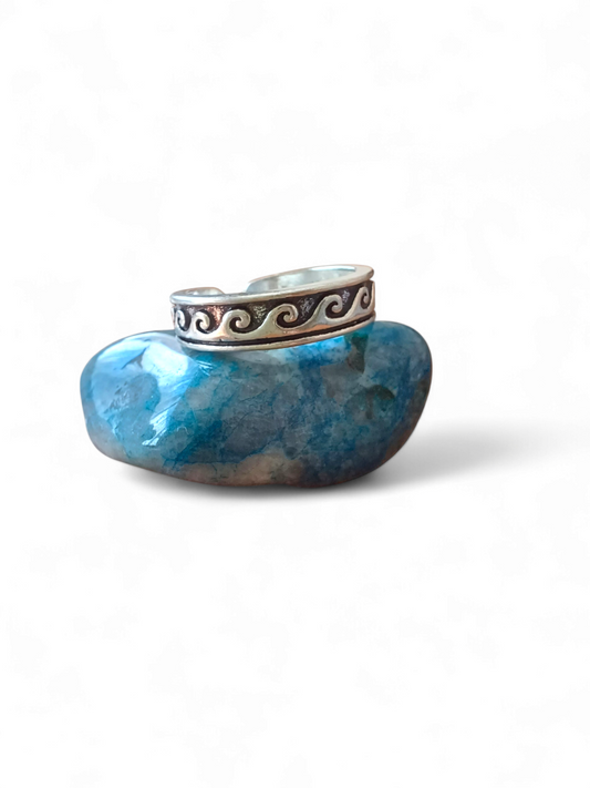 Waves Toe Ring