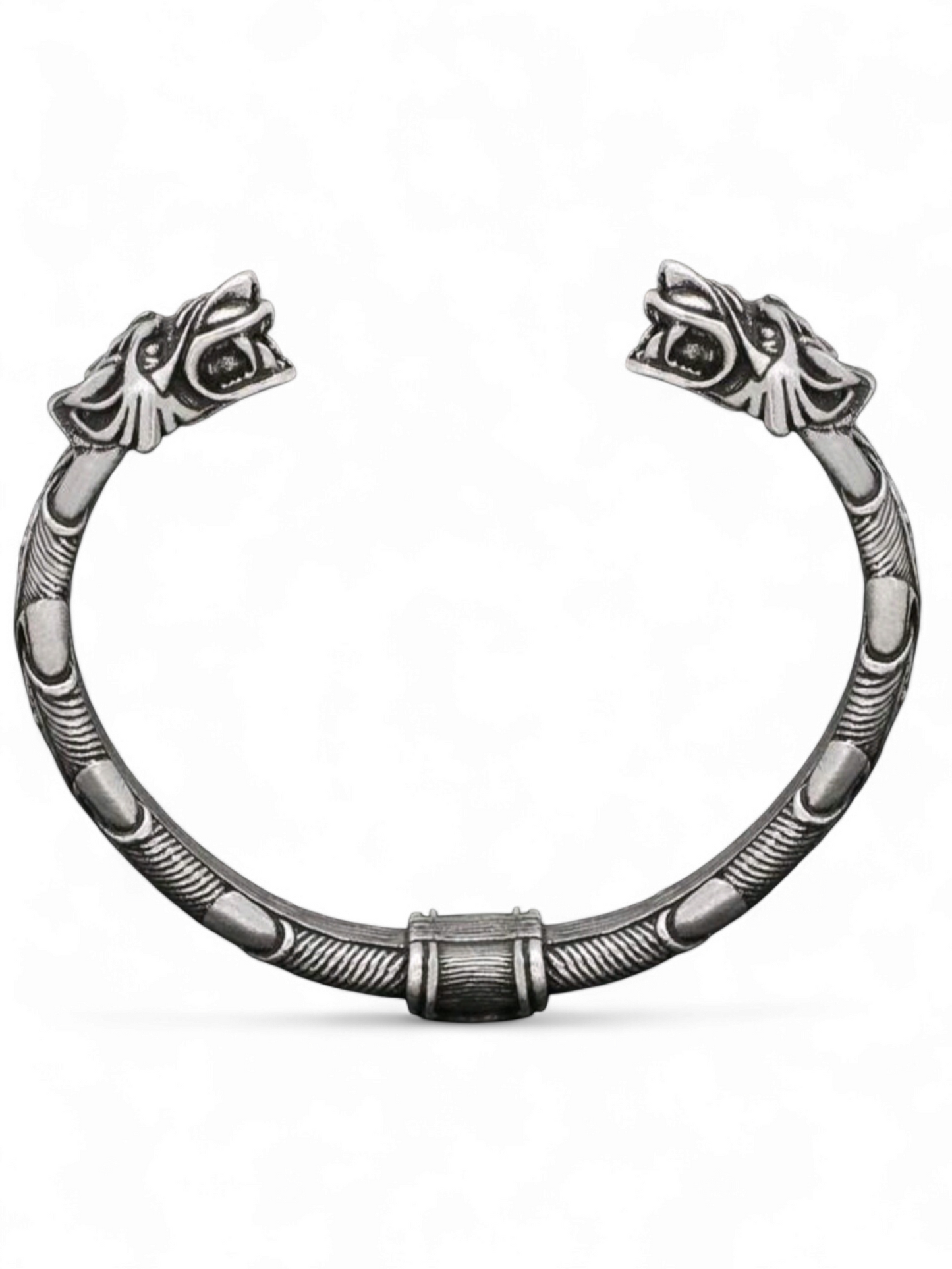 Moondancer- Antique Look Silver Plated Bangle