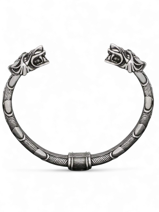Moondancer- Antique Look Silver Plated Bangle