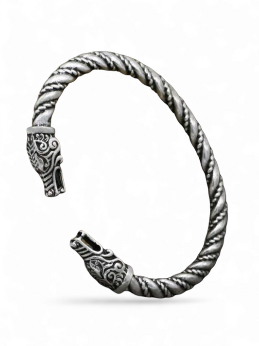 Dreamfyre- Antique Look Silver Plated Bangle