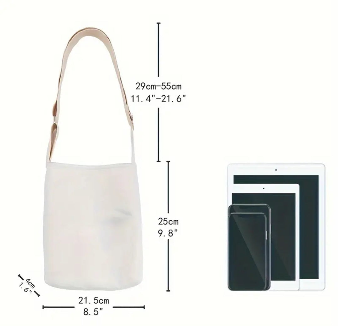 Van Gogh Print Canvas Crossbody Bag
