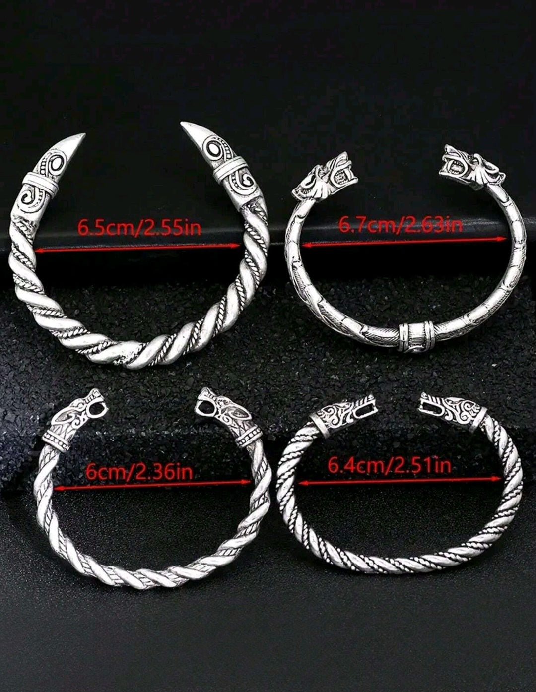 Dreamfyre- Antique Look Silver Plated Bangle