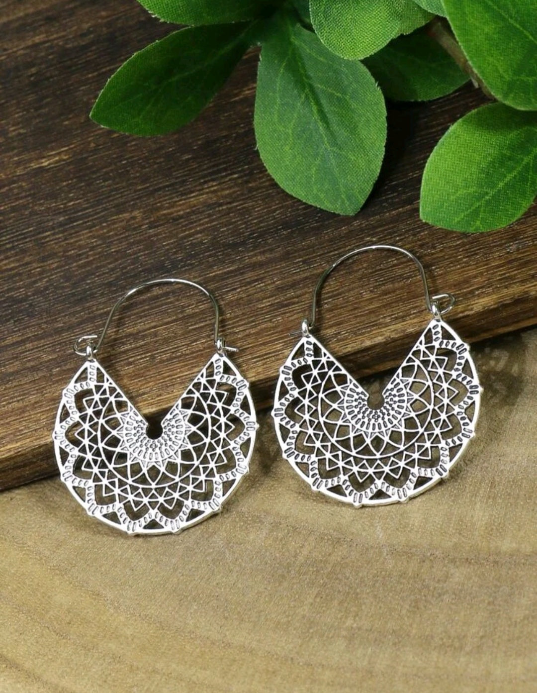Boho Earrings- Mandala Flower