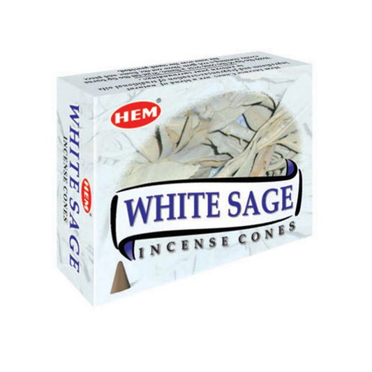 HEM White Sage Incense Cones (10 Cones)