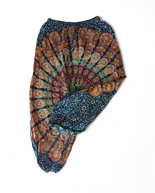 Mandala Pants with Elasticated Waist & Ankles