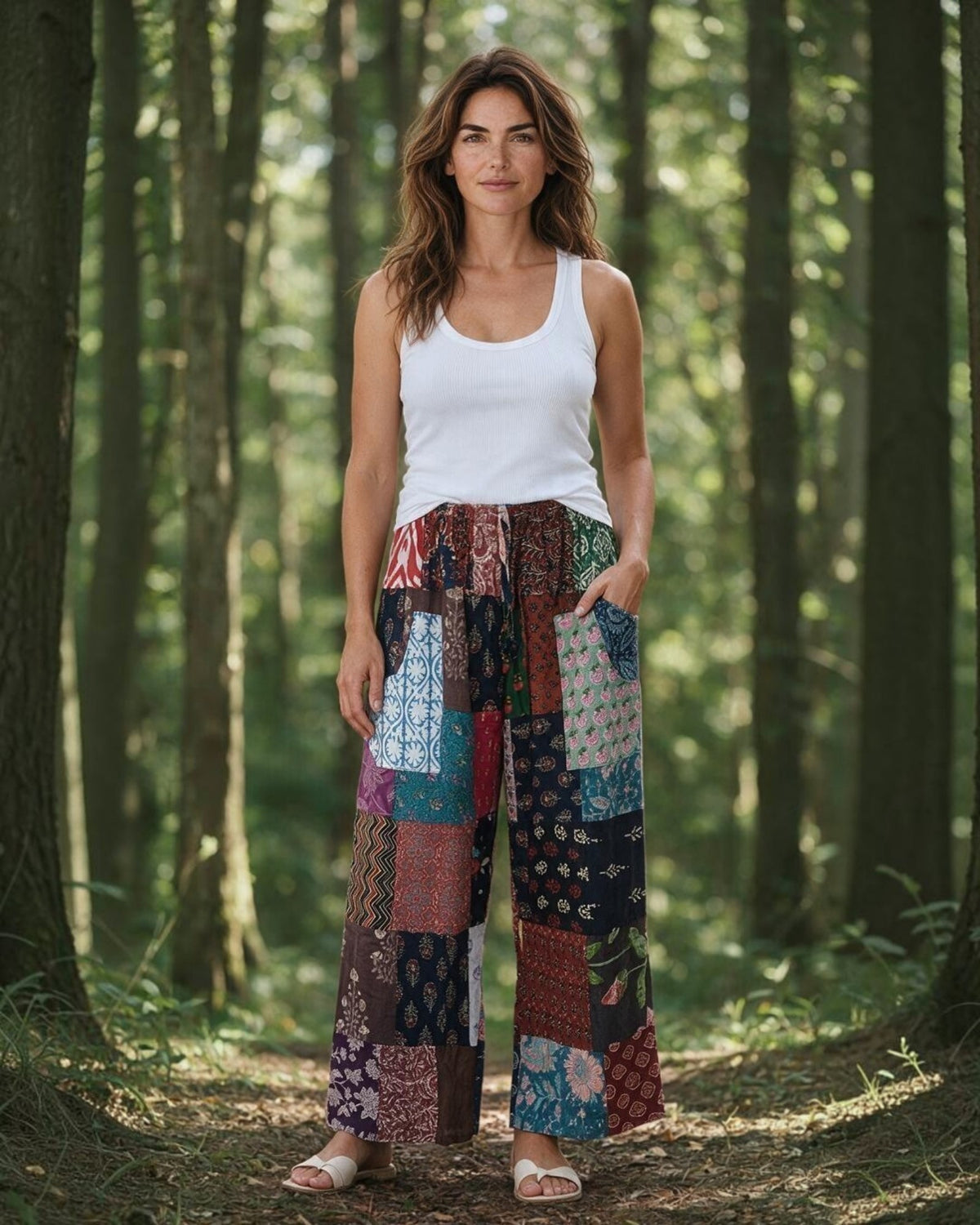 100% Cotton Wideleg Pants