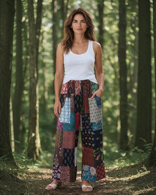 100% Cotton Wideleg Pants