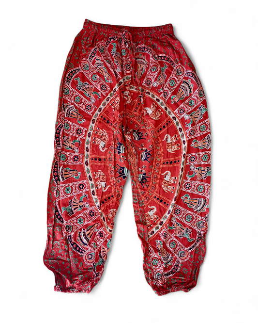 Mandala Pants with Elasticated Waist & Ankles