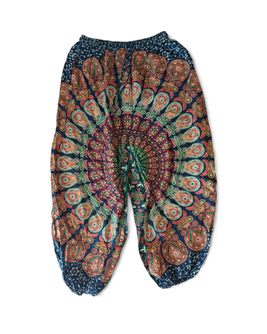 Mandala Pants with Elasticated Waist & Ankles