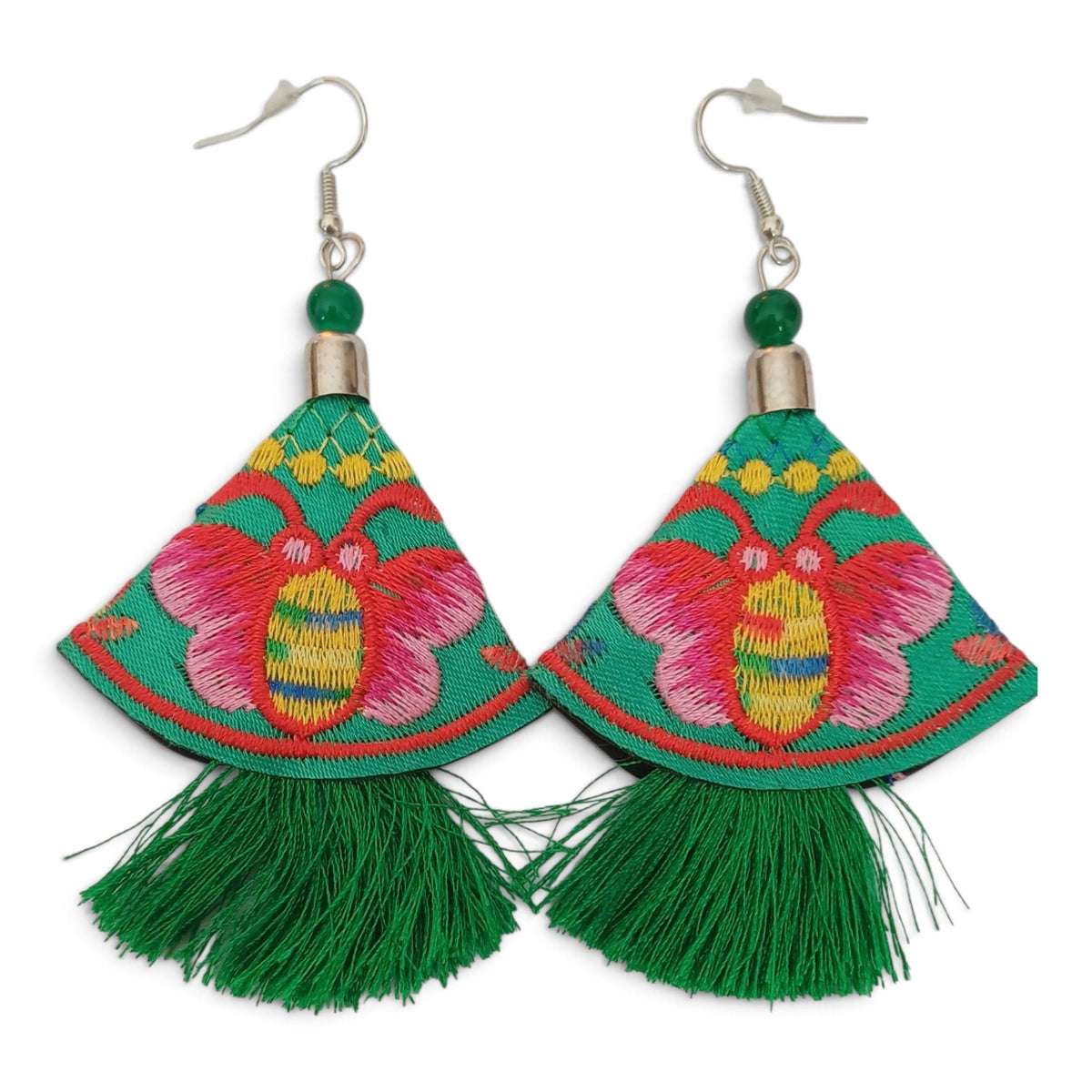 Embroidered Earrings