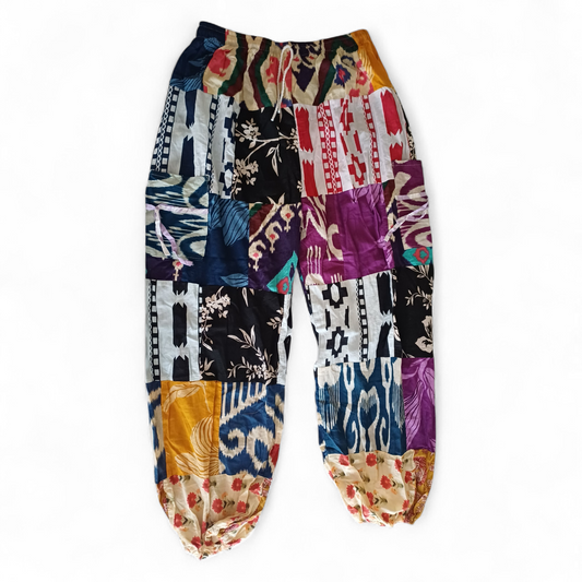 Patchwork Harem Pants