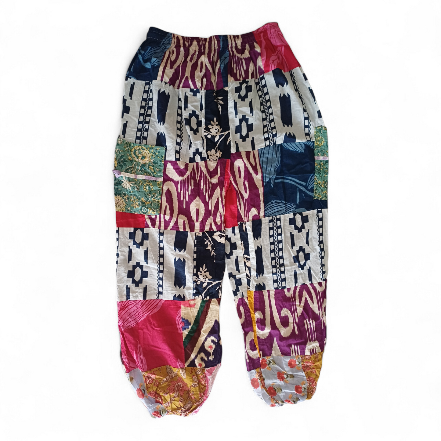 Patchwork Harem Pants