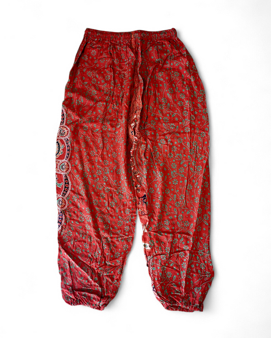 Mandala Pants with Elasticated Waist & Ankles