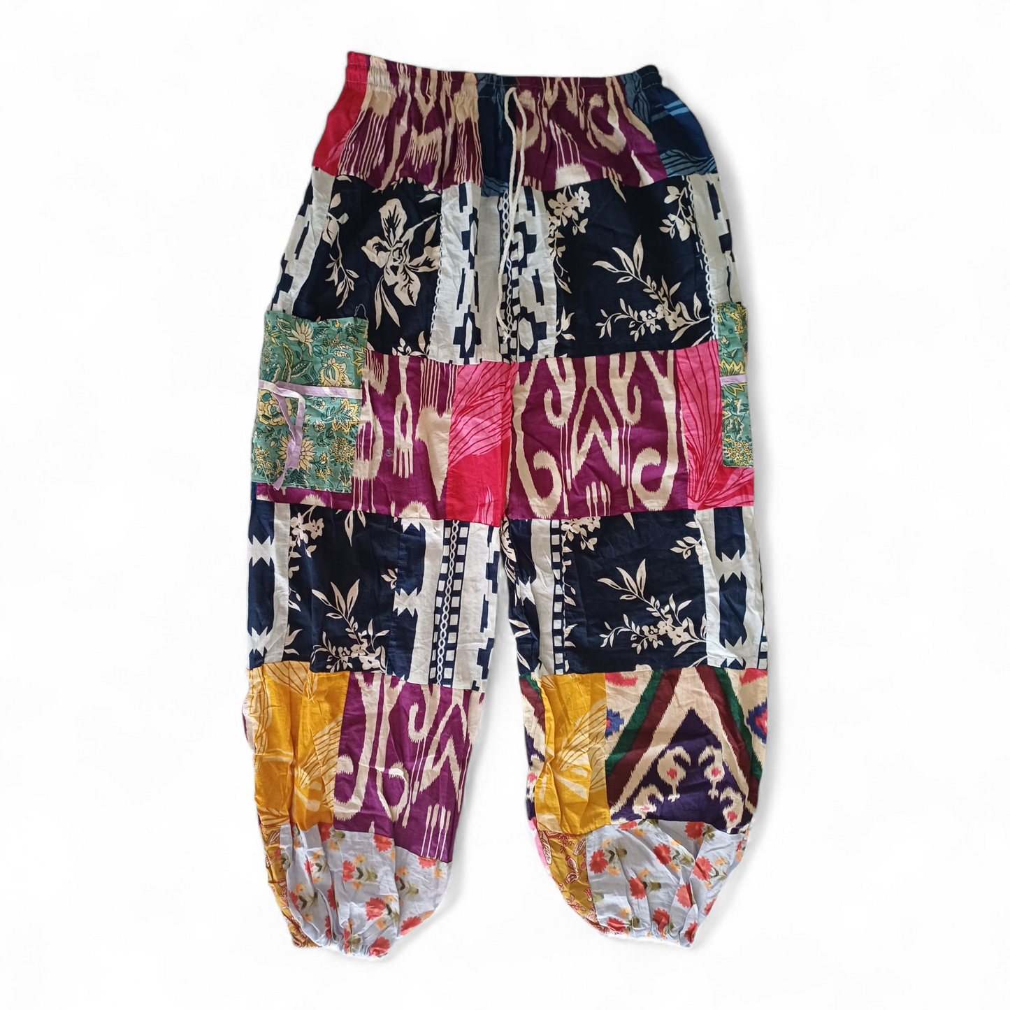 Patchwork Harem Pants