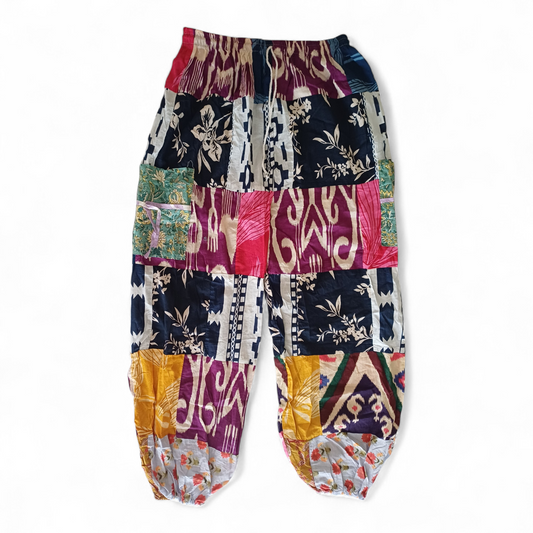 Patchwork Harem Pants
