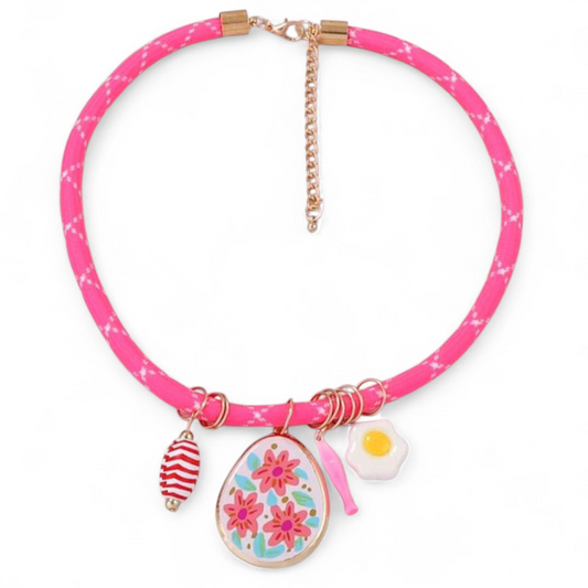 Pink Charm Necklace