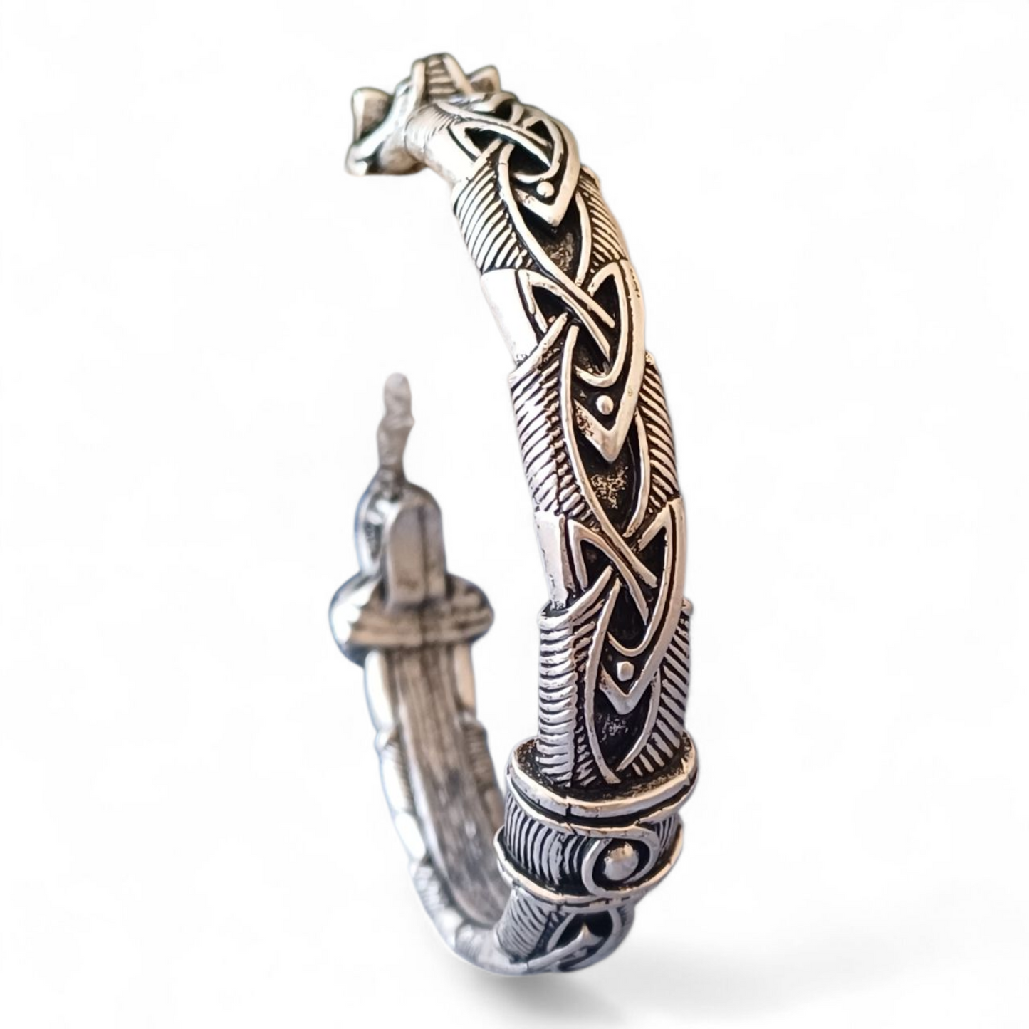 Moondancer- Antique Look Silver Plated Bangle