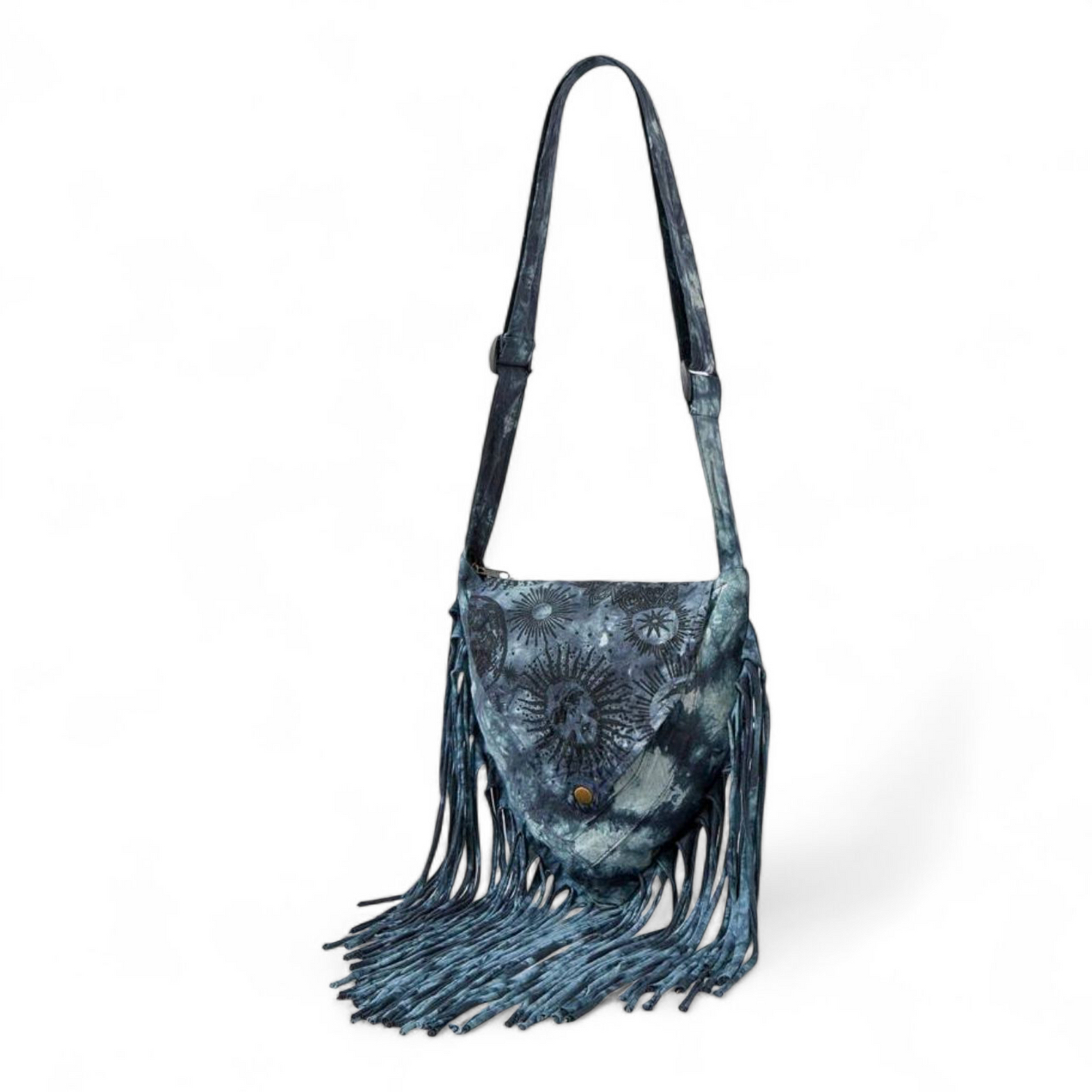 Sun and Moon Print Handbag