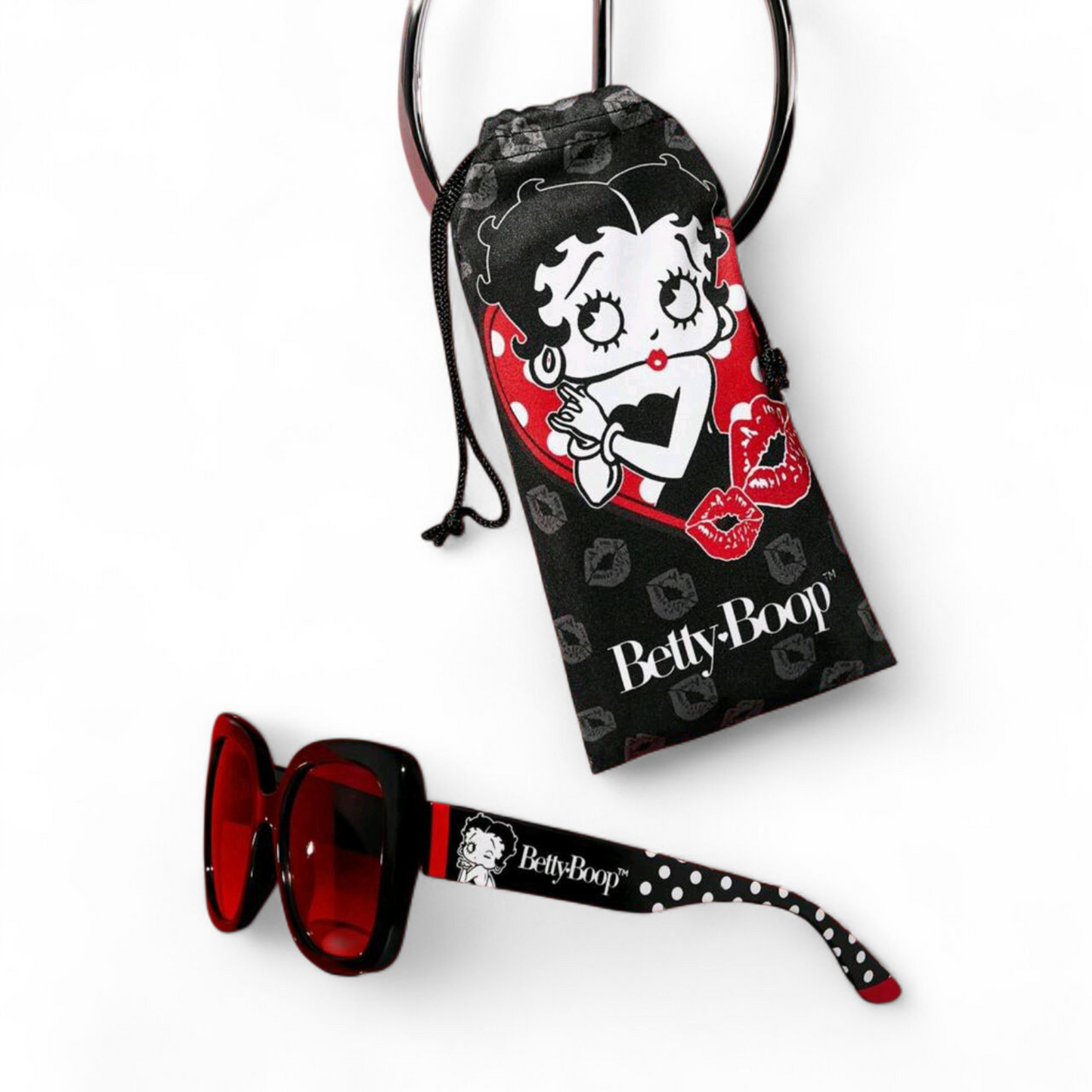 Lisenced Betty Boop Women's Fashion Sunnies with Carry Case