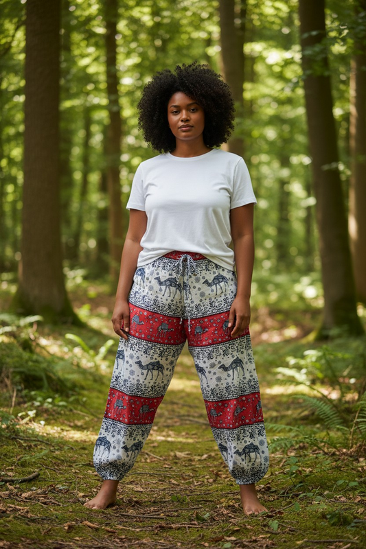 Camel Print Pants