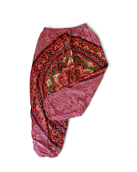 Mandala Pants with Elasticated Waist & Ankles