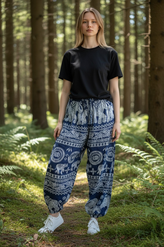 Elephant Print Pants