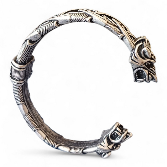 Moondancer- Antique Look Silver Plated Bangle