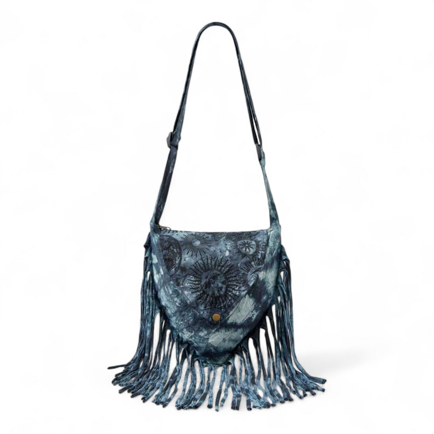 Sun and Moon Print Handbag