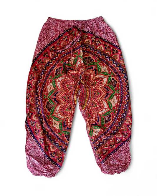 Mandala Pants with Elasticated Waist & Ankles