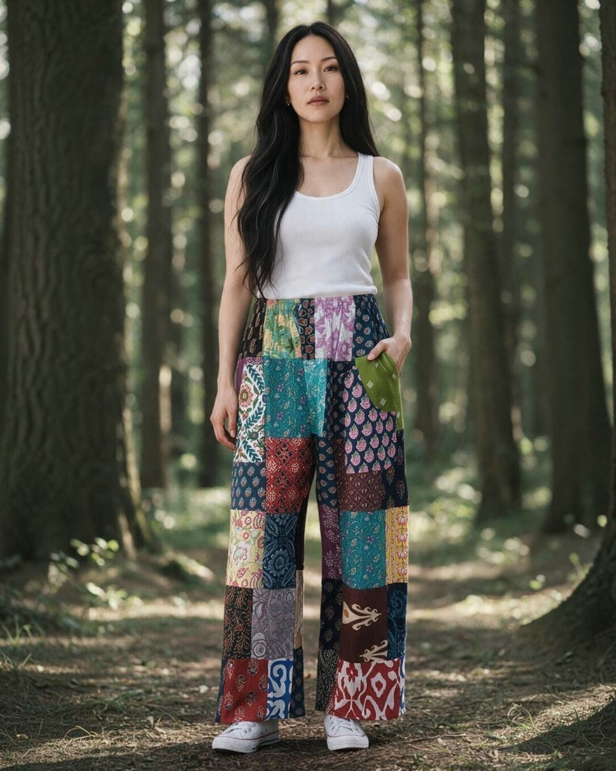 100% Cotton Wideleg Pants