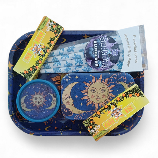Celestial Sun and Moon Roll-your-own Smoking Kit