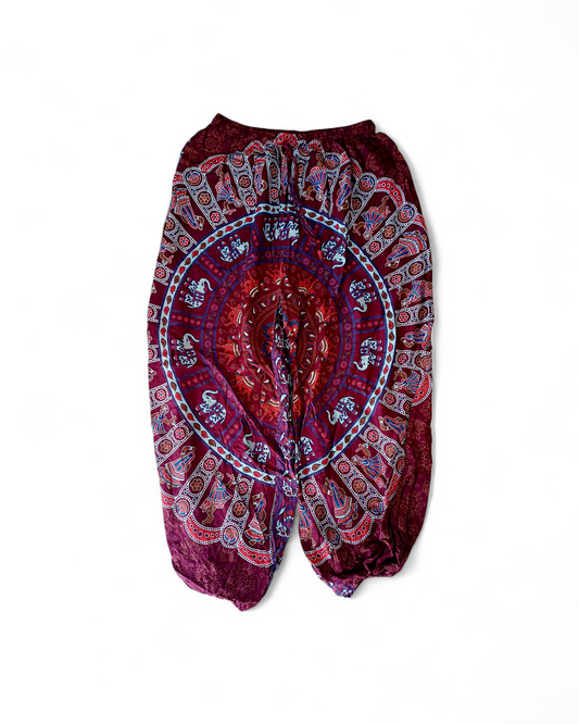 Mandala Pants with Elasticated Waist & Ankles
