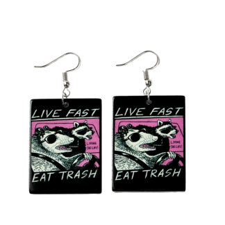 Eat Trash Earrings