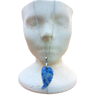 Sodalite Angel Wing Necklace